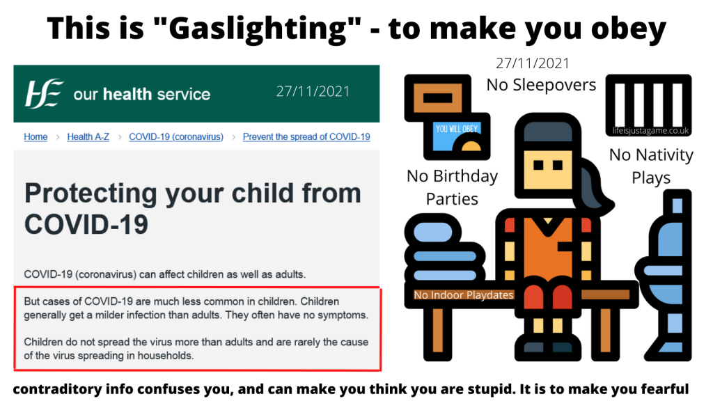 This Is Gaslighting To Make You Obey Life Is Just A Game